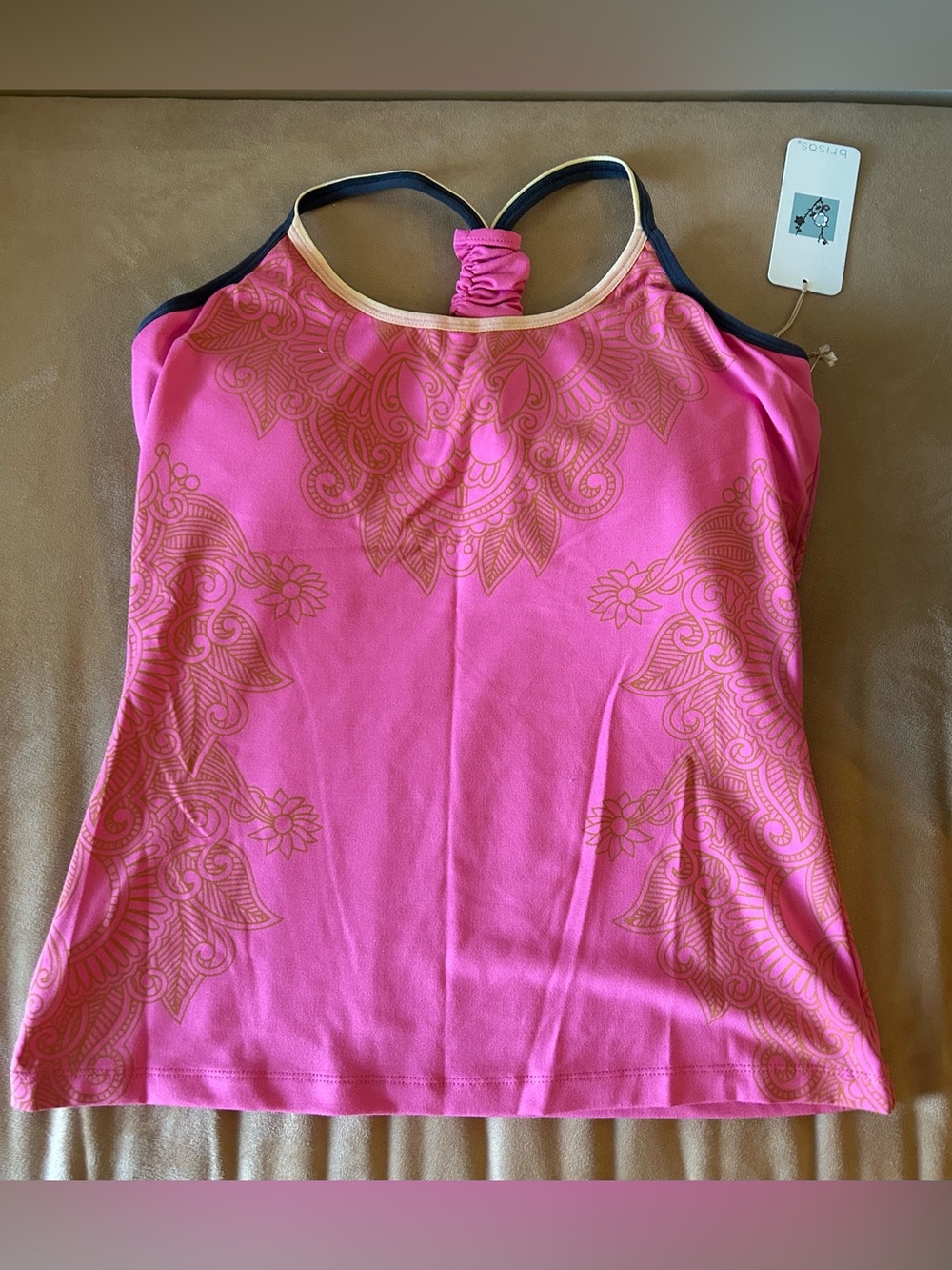 Pink Tank top by Brisas Size M New with Tags